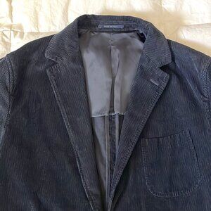 Sid Mashburn Butcher Jacket in Navy Garment-Dyed Corduroy, NEW